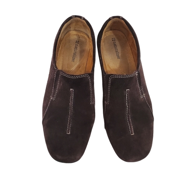 Naturalizer Fadrina Brown Suede Slip On Loafers - Picture 4 of 8